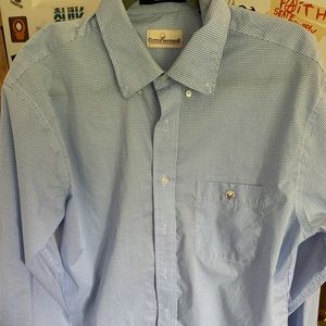 Cotton brothers button down/ dress shirt. Not worn. Size LARGE.